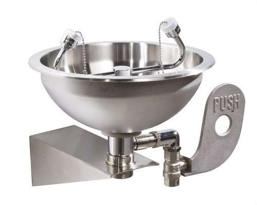 Zidna fontana za ispiranje očiju s inox posudom s referencom GW12 01 04 05 marke GENWEC