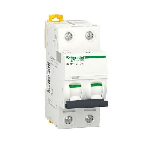 Magnetotermički prekidač IK60N 2P 16A Krivulja C 6kA s referencom A9K17216 marke SCHNEIDER ELECTRIC