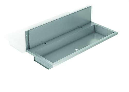 Kolektivni umivaonik inox 304 s leđnim zaštitnim limom 1200mm s referencom GW08 41 04 01 marke GENWEC