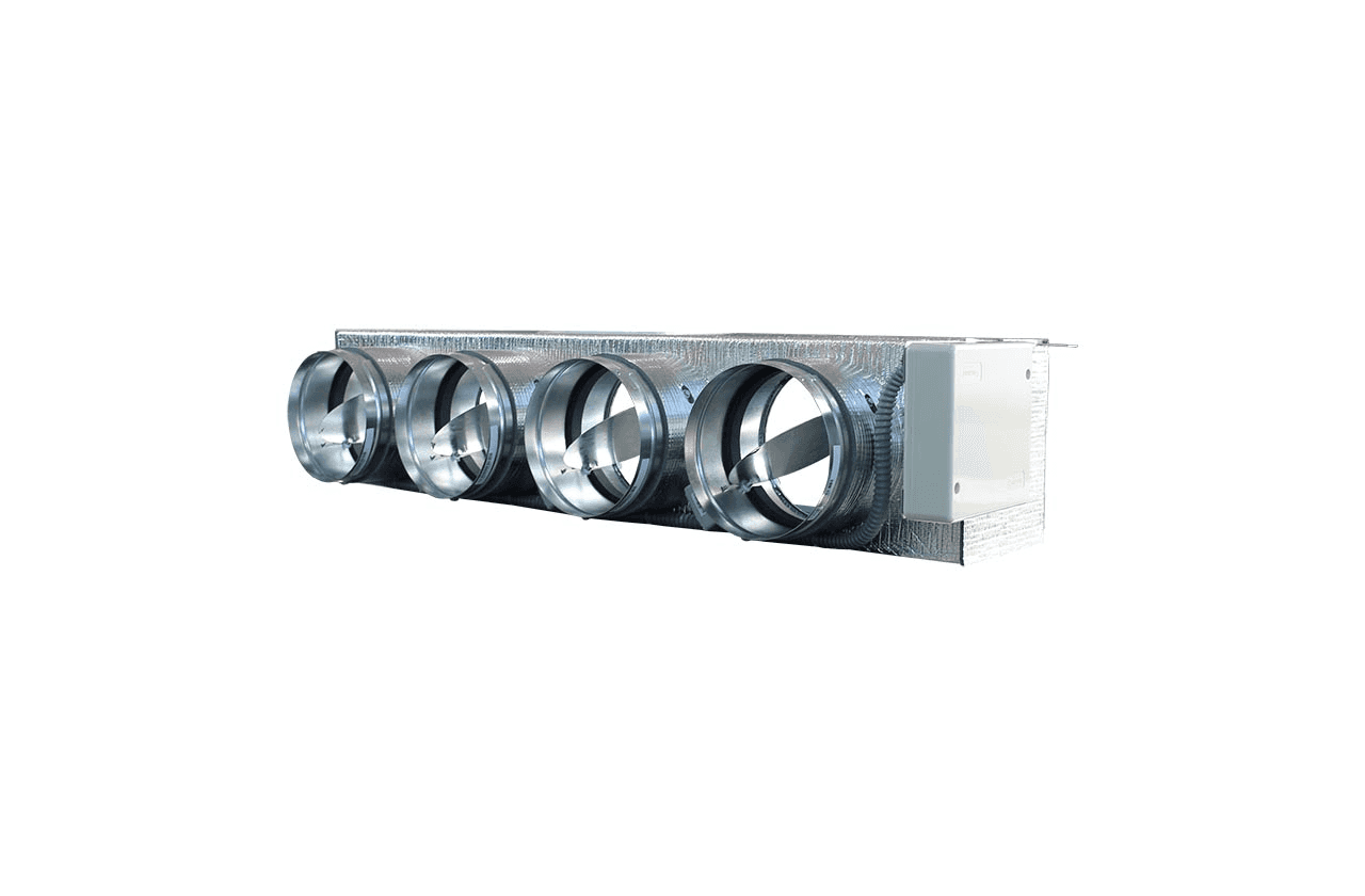 Motorizirani plenum Airzone Easyzone 6.0 AZEZ6DAIBS07S4 za Daikin – 4 izlaza Ø200 mm (srednji kapacitet) s referencom AZEZ6DAIBS07S4 marke AIRZONE