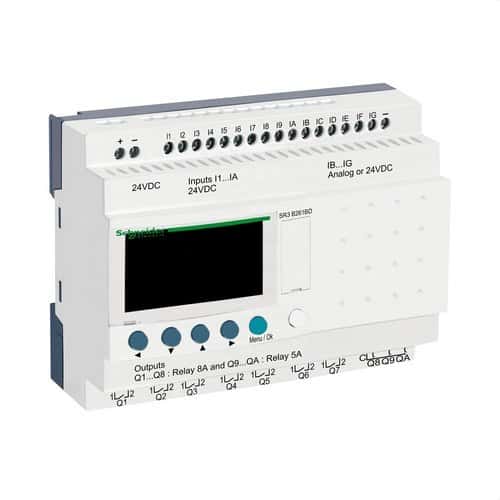 Programabilni modularni rele Zelio Logic 26 ulaza/izlaza s referencom SR3B261BD marke SCHNEIDER ELECTRIC