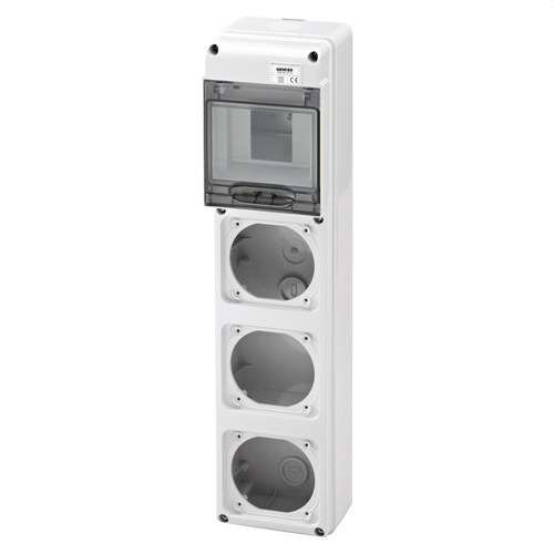 Q-DIN5 okvir s 3 baze 16A ANTICH kutija s referencom GW68031N marke GEWISS