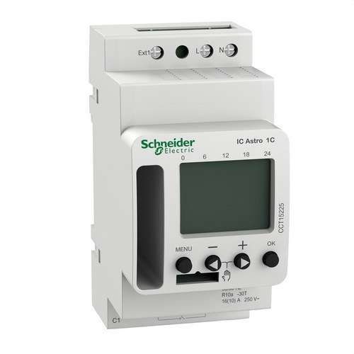 Astronomski i sumrak prekidač Acti9 IC SMART 1 kanal s referencom CCT15225 marke SCHNEIDER ELECTRIC