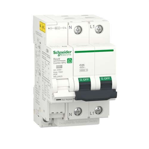 Ograničivač prenapona privremenih i trajnih Resi9 Combi 1P+N 25A s referencom R9L20625 marke SCHNEIDER ELECTRIC