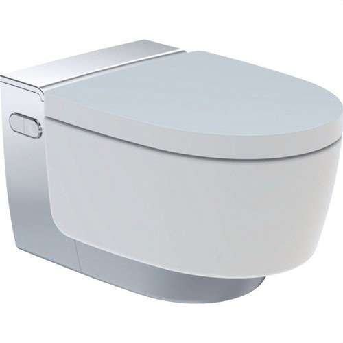 Ovješeni bide WC Geberit AquaClean Mera Comfort bijeli i krom s referencom 146.212.21.1 marke GEBERIT