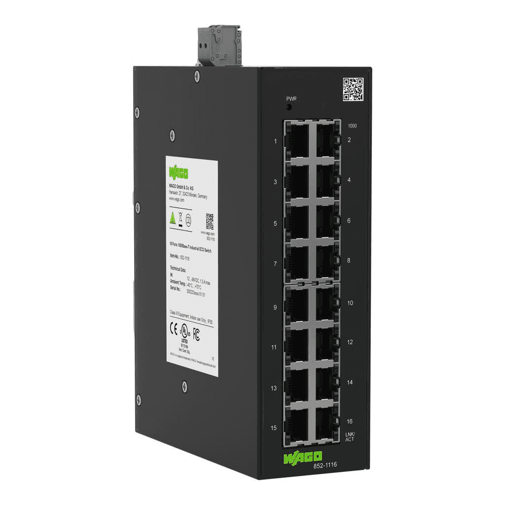 Industrijski ECO Switch s 16 portova s referencom 852-1116 marke WAGO