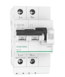 Trajni zaštitnik od prenapona Cirprotec V-CHECK MINI 4P 10 A s referencom 79706111 marke CIRPROTEC