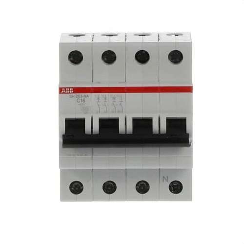 Magnetotermalni prekidač SH203-C16NA 3P+N 16A Krivulja C 6kA s referencom 2CDS213103R0164 marke ABB