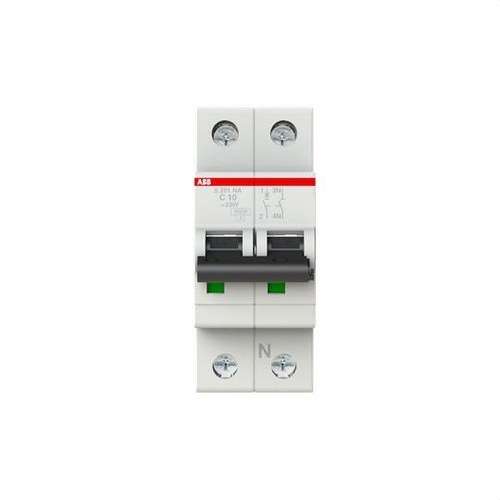 Magnetotermički prekidač S201-C10NA 1P+N 10A Krivulja C 10kA s referencom 2CDS251103R0104 marke ABB
