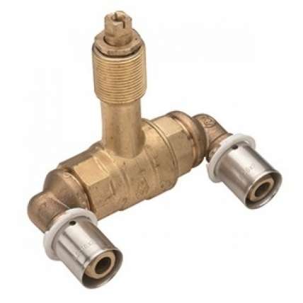 Tijelo kuglastog ventila u obliku "U", promjer cijevi 25 mm s referencom 438325 marke LATON
