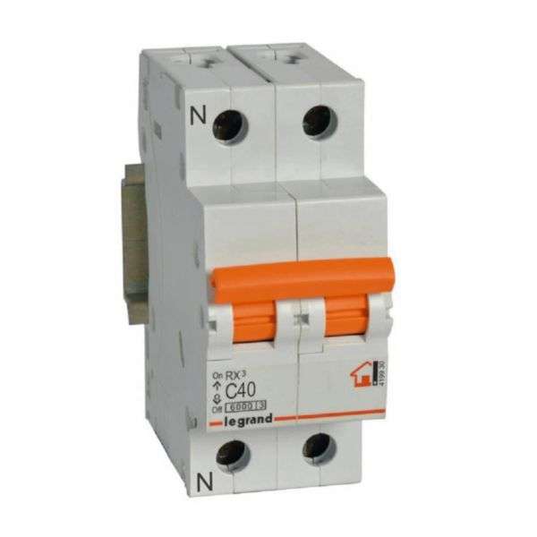 Magnetotermički RX³ - 1P+N - 230V~ - 40A - krivulja C s referencom 419930 marke LEGRAND