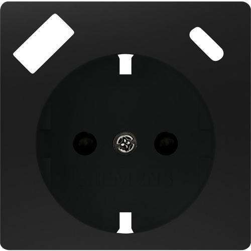 Schuko poklopac utičnice s USB-om crna mat Miro s referencom 5UH10725SB10 marke BJC