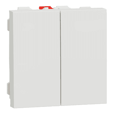 Prekidač 1 pol 2 smjera 10AX 2 modula brzo spajanje neobrađen IP4X New Unica polar s referencom NU321318 marke SCHNEIDER ELECTRIC
