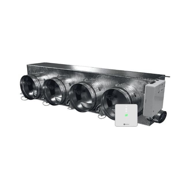 Motorizirani plenum Airzone Easyzone 25 Wi-Fi Slim + VMC AZC25DAIST07M4 za Daikin – 4 izlaza Ø150 mm (srednji kapacitet) s referencom AZC25DAIST07M4 marke AIRZONE