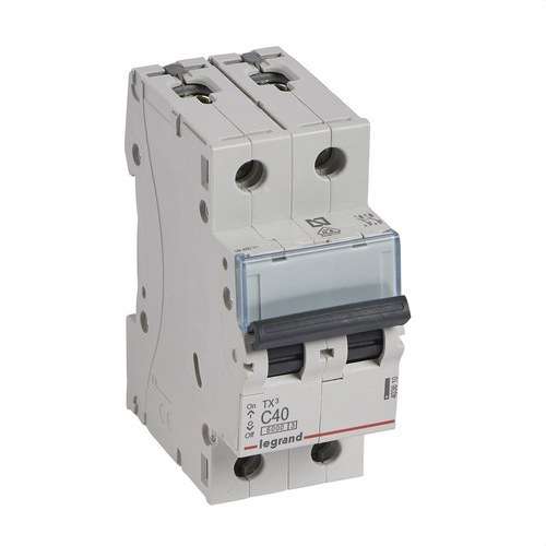 Magnetotermalni prekidač TX3 2P 40A Krivulja C 6kA s referencom 403610 marke LEGRAND