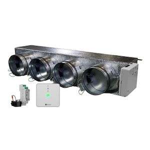 Motorizirani plenum Airzone Easyzone 25 Wi-Fi Medium AZC25HAIBS04M4 za Haier – 4 izlaza Ø200 mm (srednji kapacitet) s referencom AZC25HAIBS04M4 marke AIRZONE