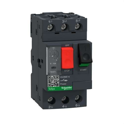 Magnetotermalni motorni prekidač GV2ME 6/10A s referencom GV2ME14 marke SCHNEIDER ELECTRIC