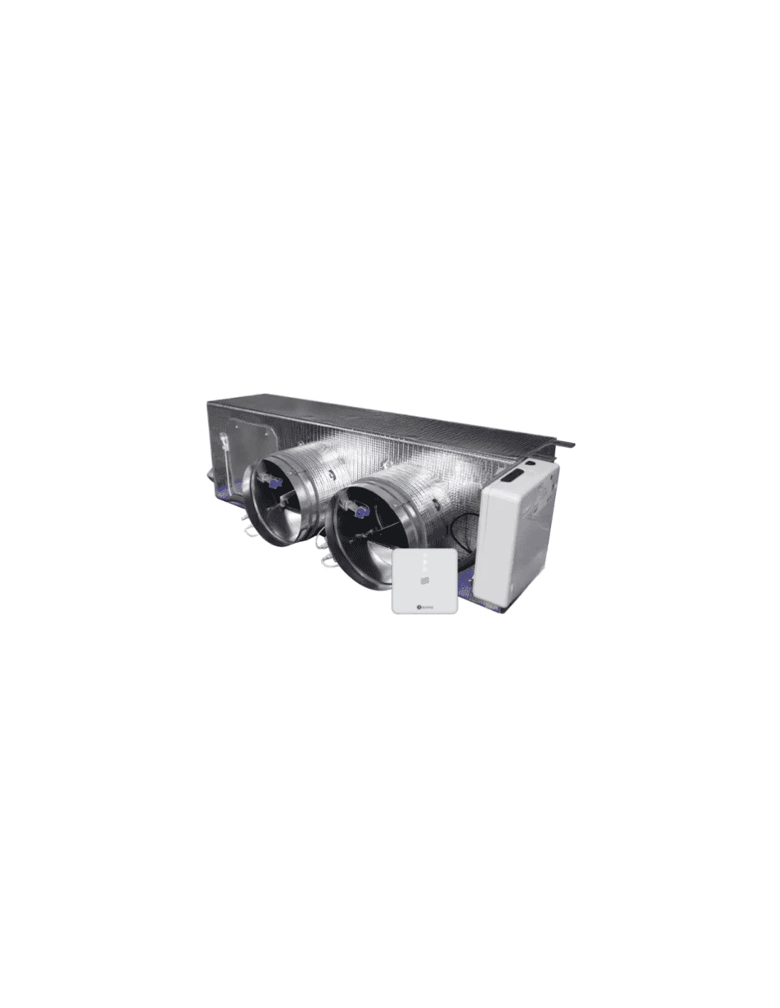 Motorizirani plenum Airzone Easyzone 25 Wi-Fi Medium AZC25MELBS01S2 za Mitsubishi Electric niska silueta – 2 izlaza Ø200 mm (srednji kapacitet) s referencom AZC25MELBS01S2 marke AIRZONE