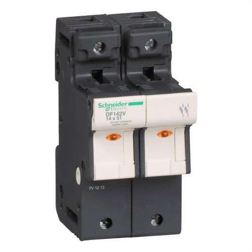 Držač osigurača 2P 50A 14X51MM s referencom DF142V marke SCHNEIDER ELECTRIC