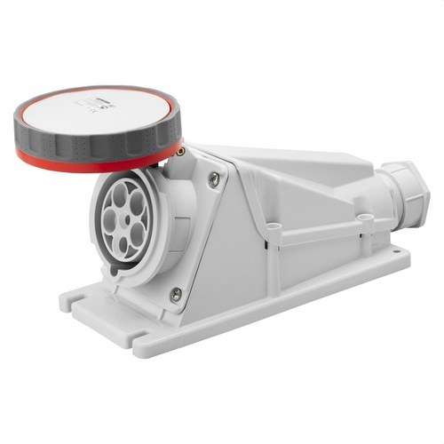 Fiksna površinska baza pod kutom od 90º. IP67 3P+N+T 63A 400V s referencom GW63527 marke GEWISS