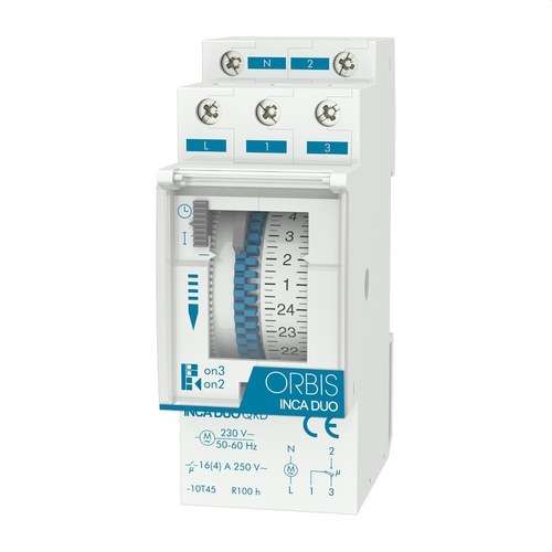 Modularni analogni vremenski prekidač Orbis INCA DUO QRD s referencom OB330272 marke ORBIS