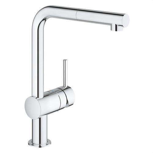 Kuhinjska miješalica s izvlačivim izljevom Minta XL krom s referencom 32168000 marke GROHE