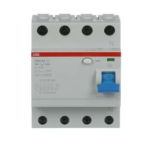 Diferencijalni prekidač 4P 63A Klasa AC 300mA s referencom 2CSF204001R3630 marke ABB