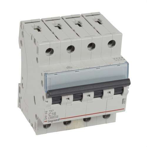 Magnetotermalni prekidač TX3 4P 16A Krivulja C 6kA s referencom 403626 marke LEGRAND
