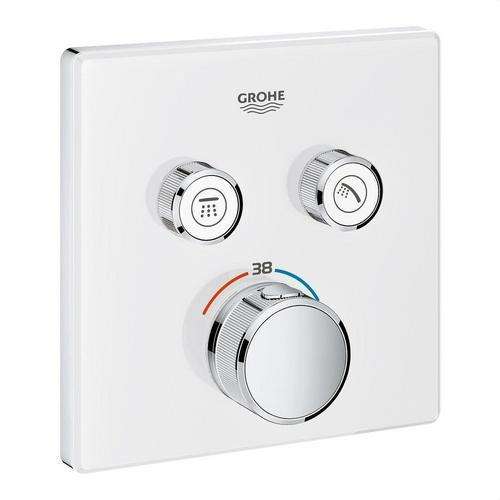 Ugradbeni termostat s 2 ventila Grohtherm SmartControl - Krom/Moon White s referencom 29156LS0 marke GROHE
