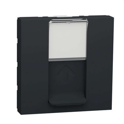 Ploča za 2 modula RJ45 Keystone antracit New Unica s referencom NU946154 marke SCHNEIDER ELECTRIC