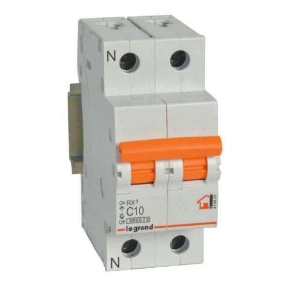 Magnetotermički RX³ - 1P+N - 230V~ - 10A - krivulja C s referencom 419925 marke LEGRAND