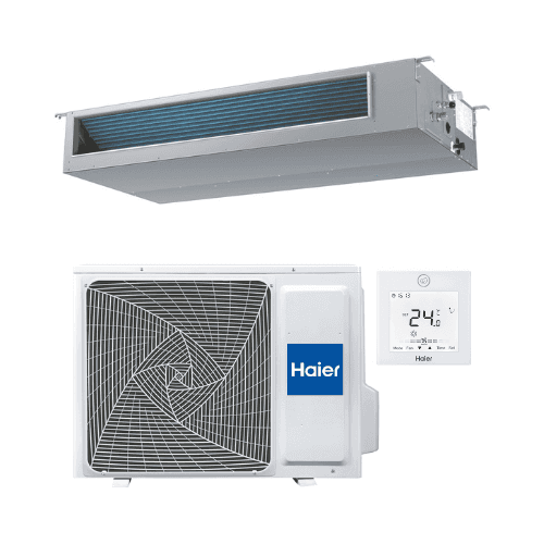 Kanalni klima uređaj s WiFi-jem Haier 7,1 kW 24000 BTU s referencom HAEAD71S2SM9FA(H)1U71S2SR3FA marke HAIER