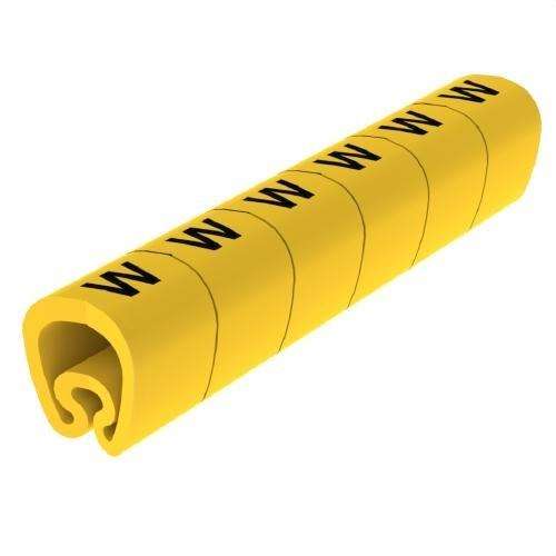 Žuti prethodno izrezani označivači Ø18 PVC plastificirani s referencom 1813-W marke UNEX