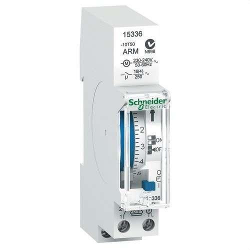 Dnevni analogni vremenski prekidač Acti9 IH 1 modul CRM 1 kanal 16A s referencom 15336 marke SCHNEIDER ELECTRIC