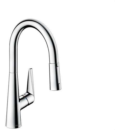 Jednoručna kuhinjska slavina s izvlačivim izljevom Talis M51 2Jet krom s referencom 72813000 marke HANSGROHE