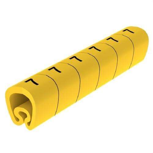 Predrezani žuti označivači Ø18 PVC plastificirani s referencom 1813-7 marke UNEX