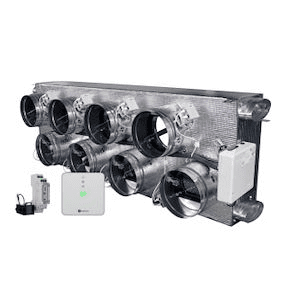 Motorizirani plenum Airzone Easyzone 25 Wi-Fi Standard + VMC AZC25FUJST01L8 za Fujitsu – 8 izlaza Ø200 mm (veliki kapacitet) s referencom AZC25FUJST01L8 marke AIRZONE