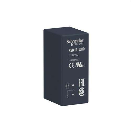 Utični relej 1 NO/NC 16A 24V DC s referencom RSB1A160BD marke SCHNEIDER ELECTRIC