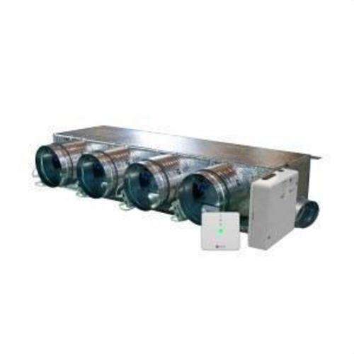 Motorizirani plenum Airzone Easyzone 25 Slim AZE25MELSL01M4 za Mitsubishi SEZ-M – 4 izlaza Ø150 mm (nizak profil) s referencom AZE25MELSL01M4 marke AIRZONE