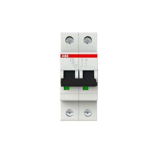 Magnetotermalni prekidač S202-C25 2P 25A Krivulja C 10kA s referencom 2CDS252001R0254 marke ABB