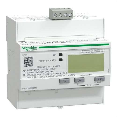 Mjerač energije iem3255 x/5a klasa 0,5s modbus MID s referencom A9MEM3255 marke SCHNEIDER ELECTRIC