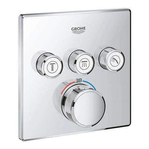 Ugradbeni termostat s 3 ventila Grohtherm SmartControl - Krom s referencom 29126000 marke GROHE