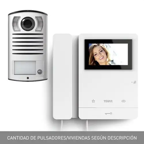 Komplet video portafon za 1 stan Tegui Linea 2000 s monitorom Serije 8 s referencom 378121 marke TEGUI