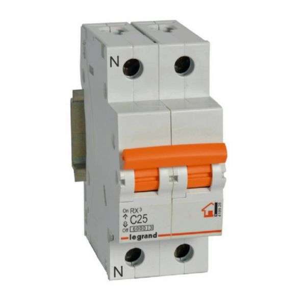 Magnetotermički RX³ - 1P+N - 230V~ - 25A - krivulja C s referencom 419928 marke LEGRAND