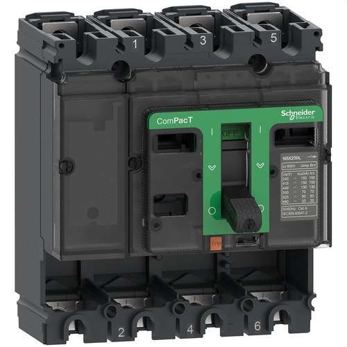 Blok prekidača ComPacT NSX250N 50kA AC 4P 250A s referencom C25N4 marke SCHNEIDER ELECTRIC