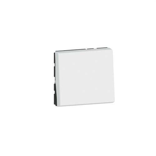 Prekidač Legrand Mosaic EasyLed 2 modula 1 put 10AX 250V bijeli s referencom 077010L marke LEGRAND