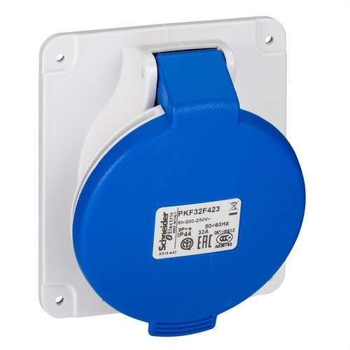Ugradna nagnuta baza 32A 2P+TT 200-250V IP44 s referencom PKF32F423 marke SCHNEIDER ELECTRIC
