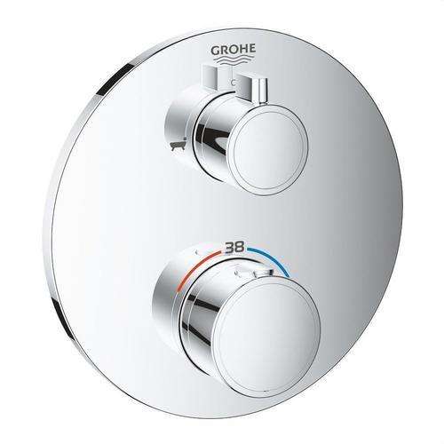 Ugradbeni termostat s dva izlaza Grohtherm krom s referencom 24077000 marke GROHE