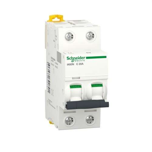 Magnetotermički prekidač IK60N 2P 20A Krivulja C 6kA s referencom A9K17220 marke SCHNEIDER ELECTRIC