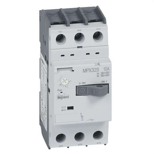Motorni zaštitni prekidač MPX 32S 6-10A s referencom 417310 marke LEGRAND